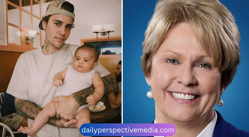 Vicki Hollub and Justin Bieber